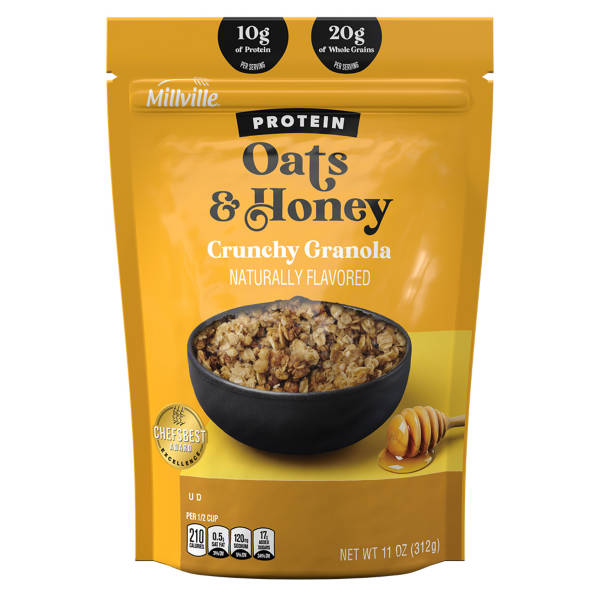 Millville Oats n Honey Protein Crunchy Granola, 11 oz