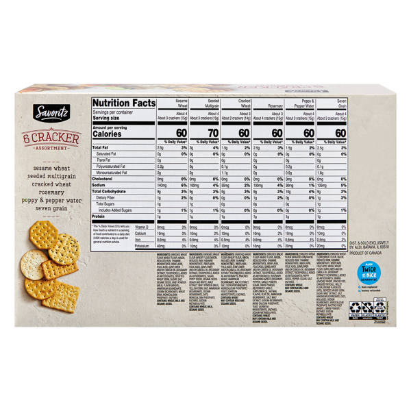 Savoritz Six  Cracker Assortment, 13.1 oz