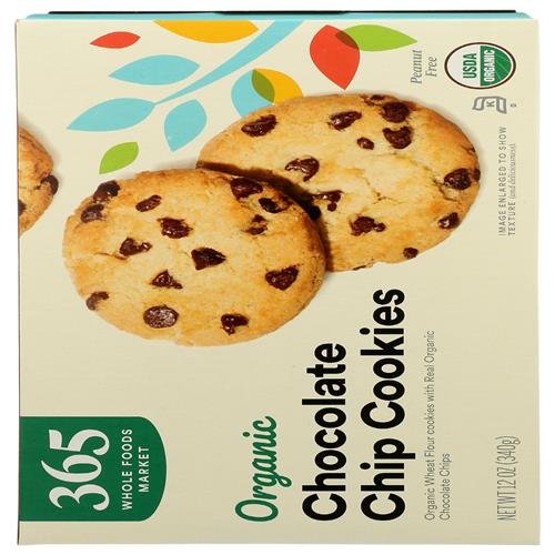Whole Foods Market Organic Chocolate Chip Cookies, 12 Oz