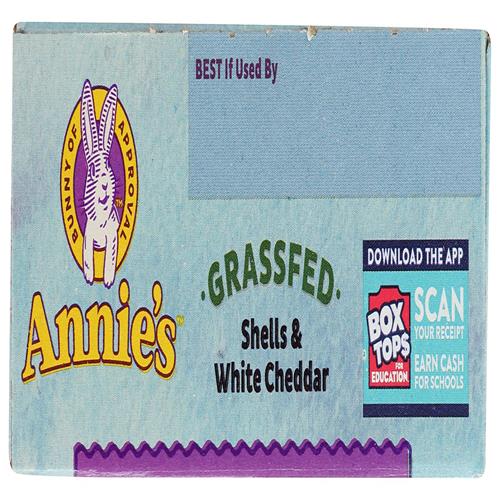 Annies Homegrown Macaroni And Cheese Shell White Cheddar, 6 Oz