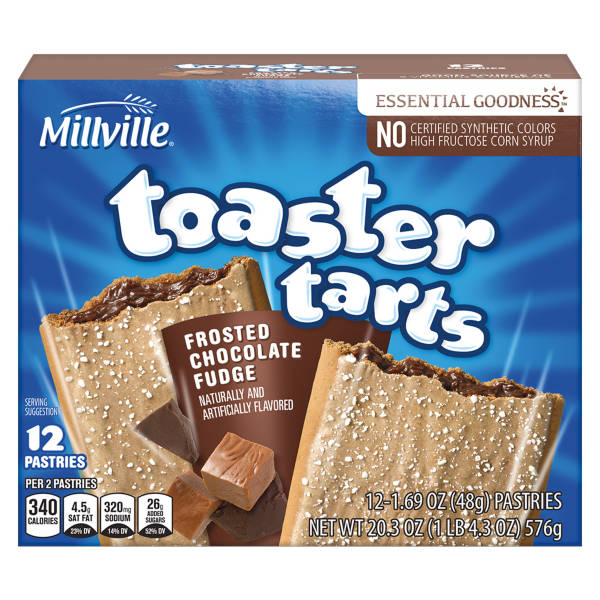 Millville Chocolate Fudge Toaster Tarts, 12 count