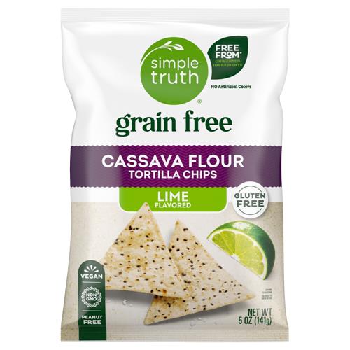 Simple Truth Grain Free Cassava Flour Tortilla Chips - Lime 5 oz