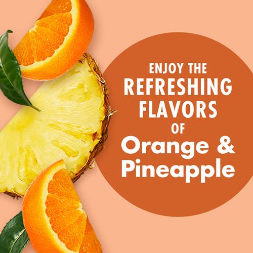 V8 +Energy Orange Pineapple Juice Energy Drink, 8 Fl Oz Can (12 Pack)