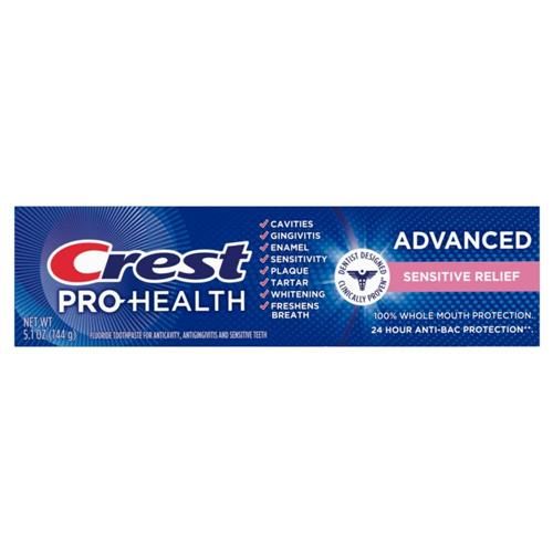 Crest Pro-Health Advanced Sensitive & Enamel Shield Toothpaste, 5.1 Ounce (Pack Of 1) - Packaging May Vary
