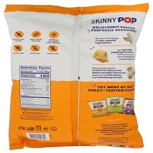 Skinny Pop Family White Cheddar Popcorn, 8 Oz