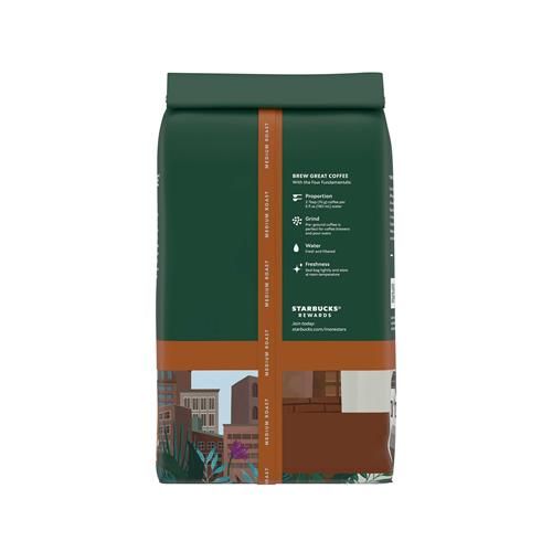Starbucks Ground Coffee—Medium Roast Coffee—Pike Place Roast—100% Arabica—1 Bag (18 Oz)