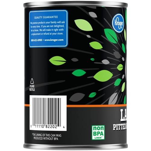 Kroger Large Pitted Ripe Black Olives 6 oz