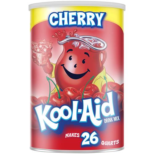 Kool-Aid Caffiene Free Jumbo Cherry Sweetened Powdered Drink Mix 1 Count 63 Oz Canister