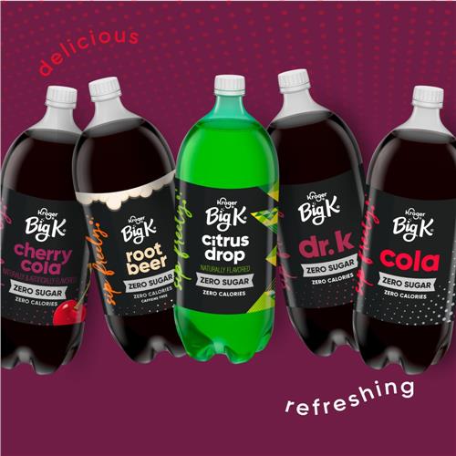 Big K Cherry Cola Soda Bottle 2 liter