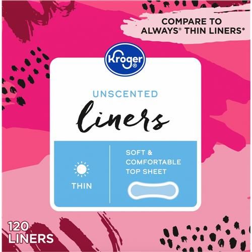 Kroger Liners Thin Unscented 7 count