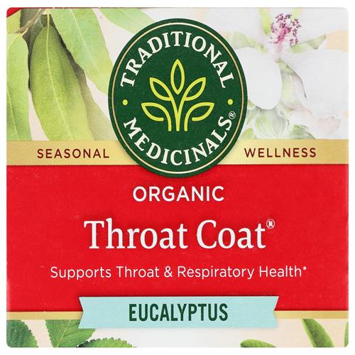 Traditional Medicinals, Tea Eucalyptus Throat Coat Organic, 16 Count