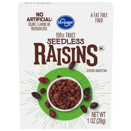 Kroger Raisin Carton 1 oz
