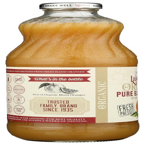 Lakewood, Juice Pure Blood Orange Organic, 32 Fl Oz