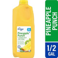 Kroger Pineapple Punch From Concentrate Flavored Fruit Juice Drink 1/2 gal