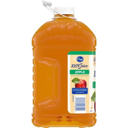 Kroger 100% Apple Juice From Concentrate Bottle 128 fl oz