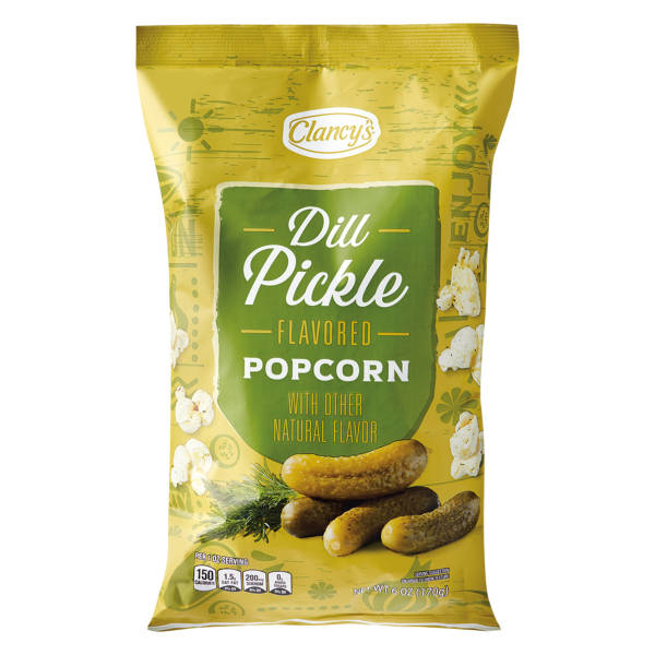 Clancy's Dill Pickle Flavored Popcorn, 6 oz