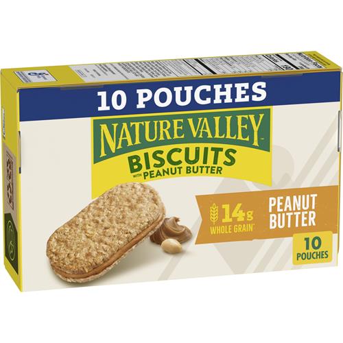Nature Valley Biscuit Sandwiches, Peanut Butter, 10 Ct, 13.5 Oz