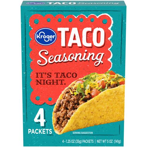 Kroger Taco Seasoning Packets 4 ct / 1.25 oz