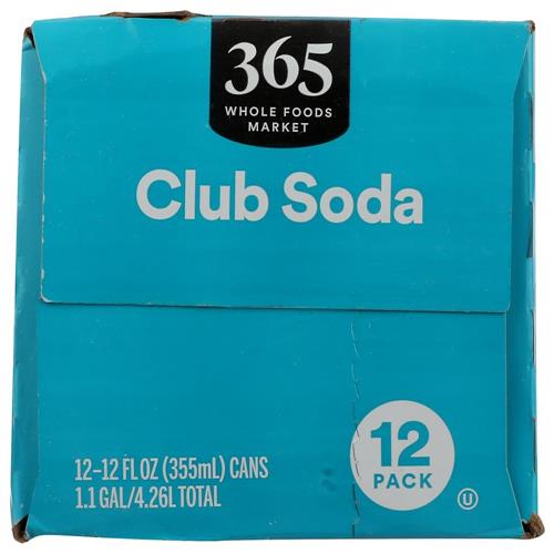 Whole Foods Market, Club Soda, 12 Pack, 12 Fl Oz