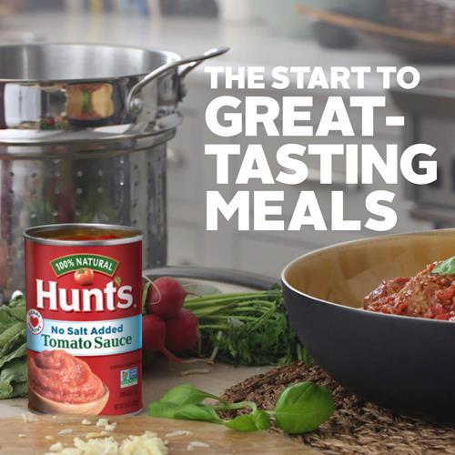 Hunts Tomato Sauce No Salt Added, 15 Oz