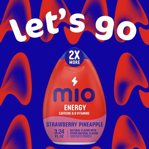 Mio Energy Strawberry Pineapple Flavored With Other Natural Flavor Liquid Water Enhancer, 3.24 Fl Oz Bottle