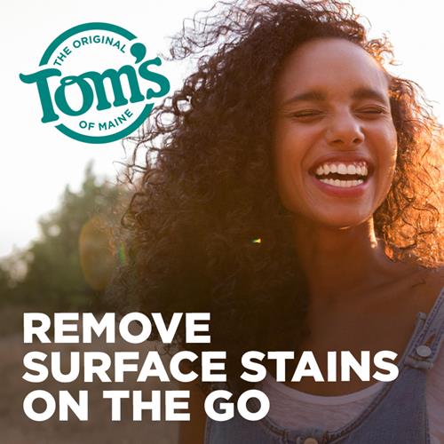 Toms Of Maine Fluoride-Free Antiplaque & Whitening Natural Toothpaste, Peppermint, 5.5 Oz. (Pack Of 2)