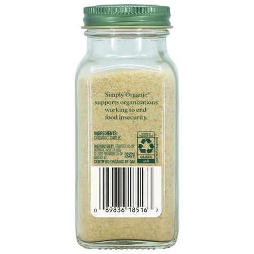 Simply Organic Garlic Powder Certified Organic, 3.64-Ounce Container