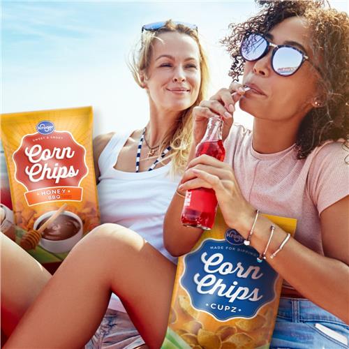 Kroger Honey BBQ Flavored Corn Chips 8 oz