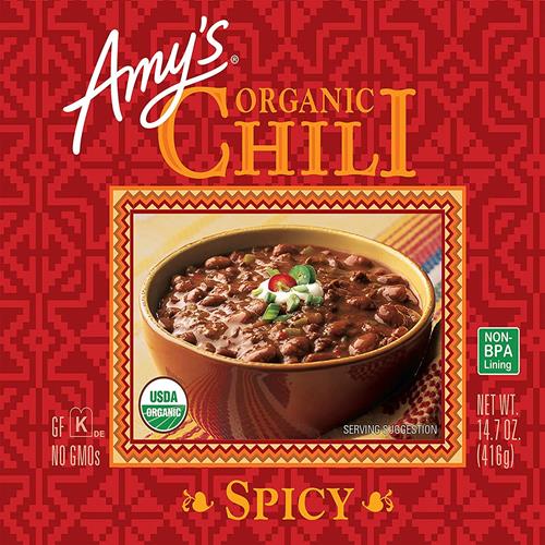 Amys, Chili Spicy Organic, 14.7 Ounce