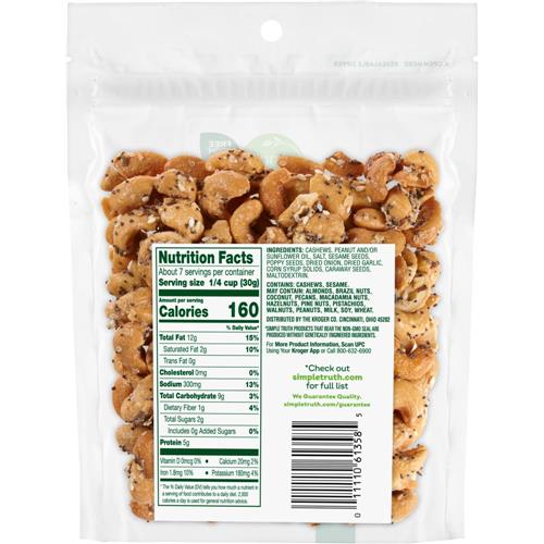 Simple Truth Everything Seasoned Cashews 7 oz