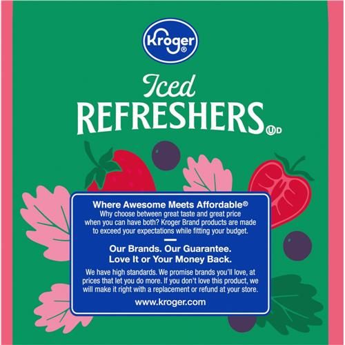 Kroger Strawberry Acai Iced Refresher Pods 12 ct