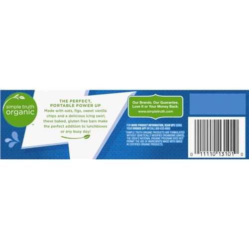 Simple Truth Organic Iced Oatmeal Cookie Baked Energy Bars 12 ct