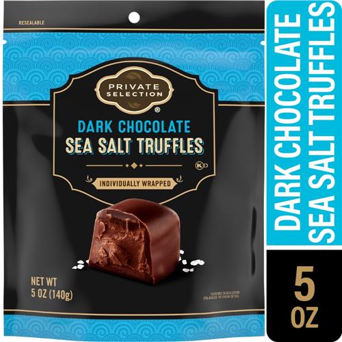 Private Selection Dark Chocolate Toffee Truffles with Sea Salt 5 oz