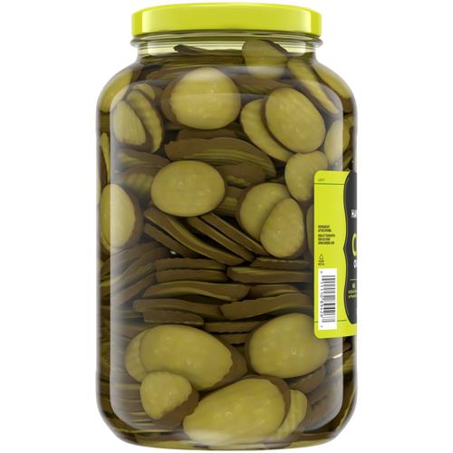 Kroger Oval Cut Hamburger Dill Pickle Chips 1 gal