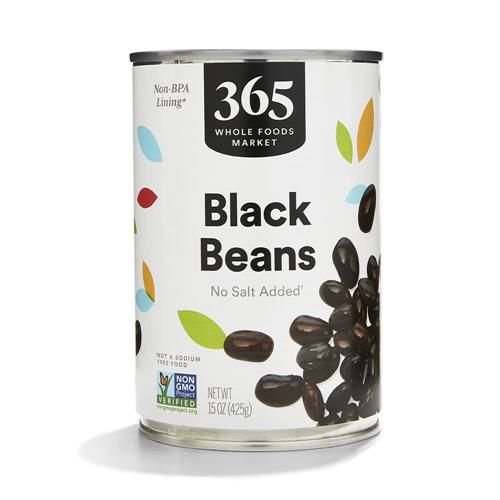Whole Foods Market, Unsalted Black Beans, 15 Oz