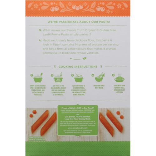 Simple Truth Organic Gluten Free Red Lentil Penne Pasta 8 oz