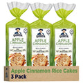 Quaker Large Rice Cakes, Apple Cinnamon, Pack Of 3