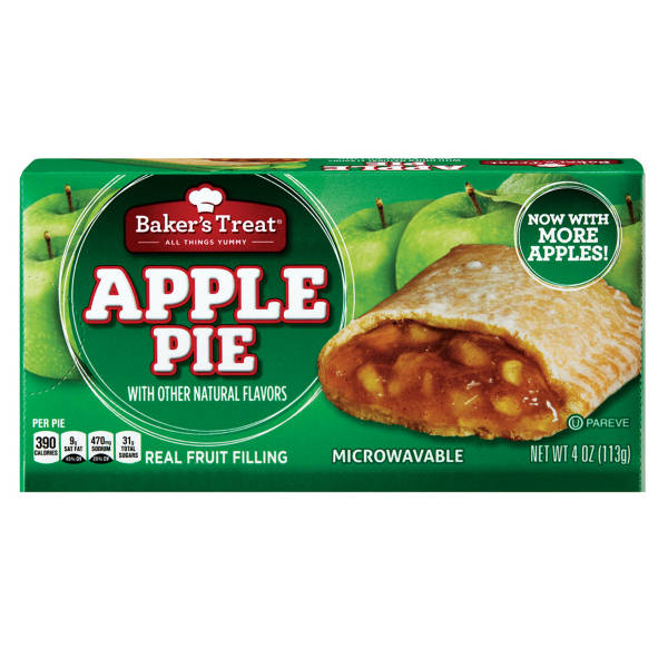 Baker's Treat Apple  Lunchbox  Pie, 4 oz