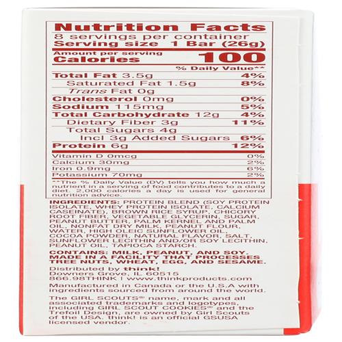 Bar Minis Grlsct Choc Pb