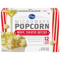 Kroger Movie Theater Butter Microwave Popcorn 12 ct / 3 oz