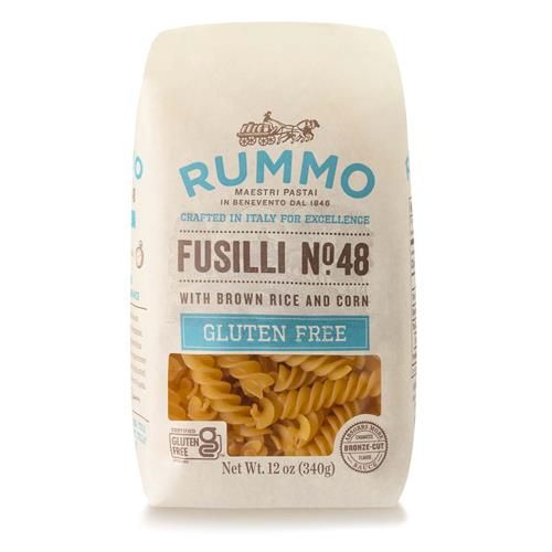 Rummo Gluten Free Fusilli N.48 - Gluten Free Fusilli Pasta Noodles, Made With Brown Rice & Corn, Pasta From Italy - 12 Ounce (Pack Of 1)