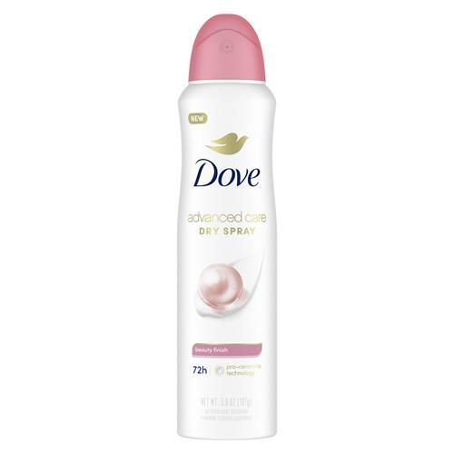 Dove Advanced Care Antiperspirant Deodorant Spray Beauty Finish To Help Skin Barrier Repair After Shaving By Boosting Skins Ceramide Levels 72-Hour Antiperspirant Dedorant For Soft Underarms 3.8