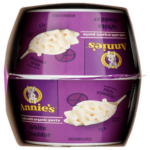 Annies Homegrown, Mac Cheese White Cheddar 4 Pack, 8.04 Ounce