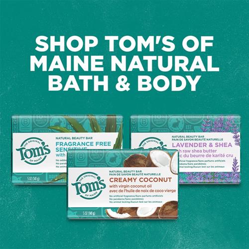 Toms Of Maine Natural Beauty Bar Soap, Creamy Coconut With Virgin Coconut Oil, 5 Oz.