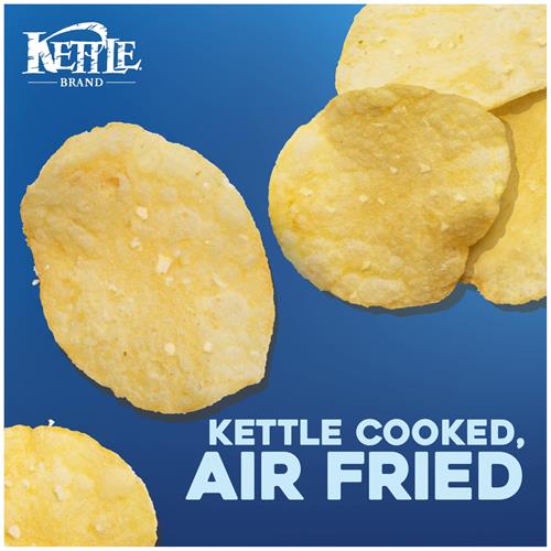 Kettle Brand Potato Chips, Air Fried Sea Salt And Vinegar Kettle Chips, 11.25 Oz Party Size Bag