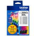 New, Pre-Owned - Brother LC205 Extra High Yield Tri-Color Ink Cartridge-Pack-3