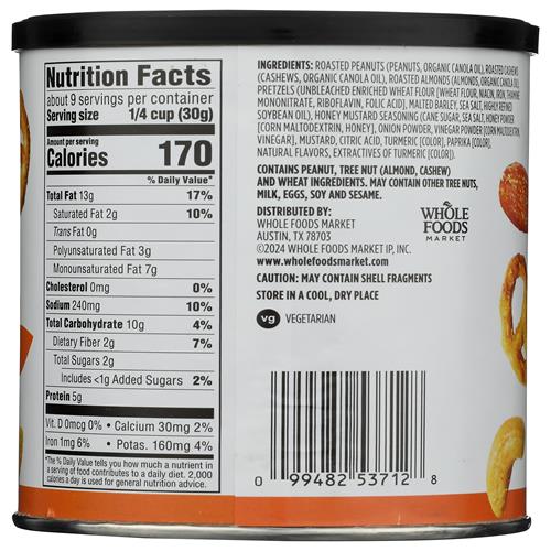 Whole Foods Market, Snack Mix, Honey Mustard, 10 Ounce