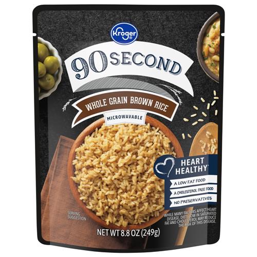 Kroger 90 Second Whole Grain Brown Rice 8.8 oz