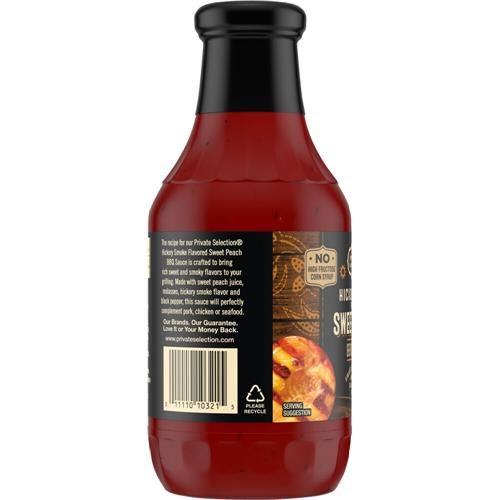 Private Selection Hickory Smoke Sweet Peach BBQ Sauce 19 oz