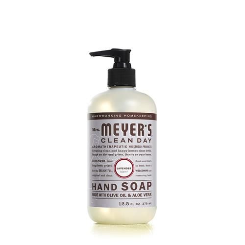 Mrs. Meyers Hand Soap, Made With Essential Oils, Biodegradable Formula, Lavender, 12.5 Fl. Oz